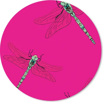 Produktbild von MuchoWow® Mauspad Mousepad Mädchen - Libelle - Insekten - Muster - Mädchen - Kinder - Kinder - Kind 20x20 cm - Mousepads - Maus Mat - Pad - Mausunterlage - Schreibtischmatte