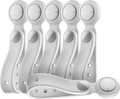 Produktbild von Joyroom 6x Silikon-Kabelbinder, magnetisch, weiß