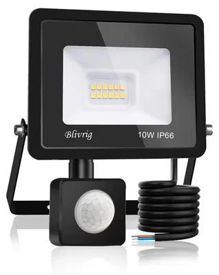 Zdjęcie produktu dla Blivrig Reflektor LED 10W czujnik ruchu 1000 lm IP66