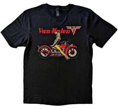 Obrázok produktu pre Van Halen Pin-up Motorcycle Black XL Tričko