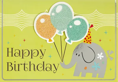 Produktbild von Kindergeburtstag Glückwunschkarte im Format 115x17cm mit Umschlag