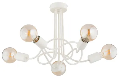 Zdjęcie produktu dla Lampa sufitowa WINGO kremowa 5xE27x15W metal wym:36x51x51cm IP20 Alfa