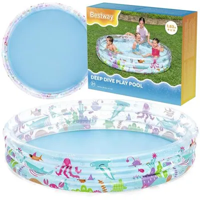 Obrázek produktu pro Bestway 51005 / 25, Nafukovací bazén, 480 l, Kulatý, 2 rok/roky, Underwater, PVC