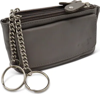 Produktbild von Safekeepers Schlüsseletui mit RFID Schütz - Schlüsselmappe - Schlüsseltasche - schlüsselmäppchen - Schlüsseletui Leder- Herren- Damen leder – Grijs