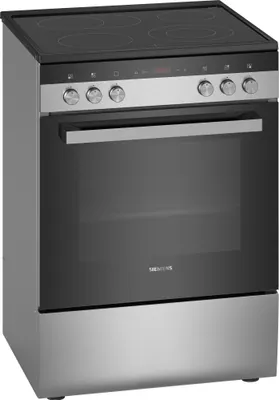 Produktbild von Siemens Herd Glaskeramik iQ300 Elektro Standherd Edelstahl 66L Knebel versenkbar