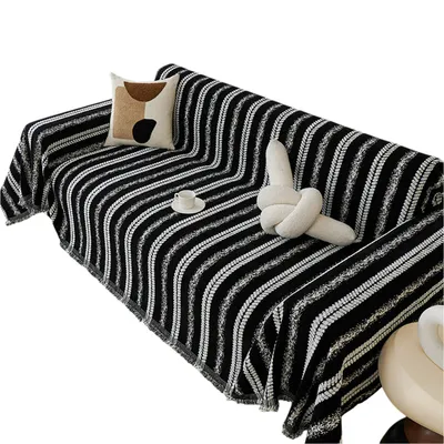 Produktbild von Sofa Überzug, Couch überzug, Sofaüberwurf, Sofa-Schutzhülle für 2 Sitzer, Schwarz, 180X260cm