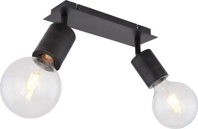 Produktbild von Globo Lighting Strahler Metall schwarz, 2x E27