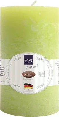 Produktbild von Kerze Stumpen Rustik lime - Limette Ø 7cm, Höhe 12cm