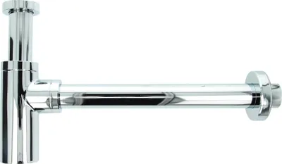Produktbild von tecuro DESIGN Flaschensiphon Rohrgeruchsverschluss Siphon, Messing verchromt
