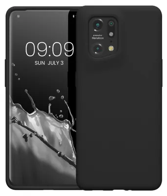 Produktbild von kwmobile Handyhülle für Oppo Find X5 (5G) Hülle - Case Silikon - Kabelloses Laden - Schutzhülle Cover in Schwarz