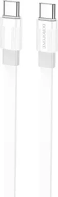 Produktbild von Borofone BX89 USB-C zu USB-C Kabel 60W 1 Meter weiss-grau