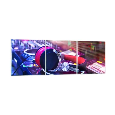 Produktbild von Bilder auf glas - Disco Nachtclub Audio Elektronik - 150x50cm - Glasbilder - Wandbilder - Kunstdruck - zum Aufhängen bereit - Wanddekoration aus Glas - Glas Bilder - Wandbild auf Glas - GCA150x50-2412