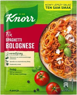 Zdjęcie produktu dla Knorr Fix Bolognese Mieszanka Przyprawowa 41 g