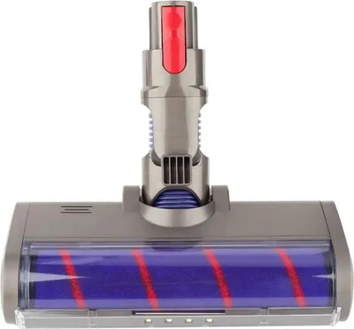 Produktbild von Kompatible elektrische Bürste für Dyson V7, V8, V10 und V11: Direktantrieb-Turbobürste mit LED-Beleuchtung für Hartböden und Parkett