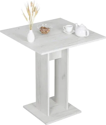 Imagen del producto de Silecomplaza. Mesa pequeña, 68 x 78 x 68 cm. Mesa de cocina, roble, color dorado, marrón. Modelo WM087-EP