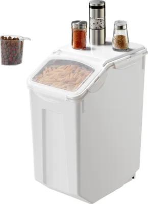 Produktbild von SucceBuy Reis-Aufbewahrungsbehälter, 20 l/4,5 Gallonen, luftdicht, mit Rädern, 1 Packung