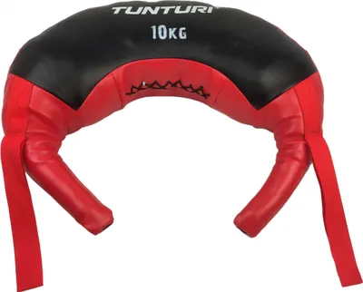 Obrázek produktu pro Tunturi Bulgarian Bag, pytel na písek, bulharský pytel, silový pytel, pytel na závaží, fitness, síla, vytrvalostní trénink, červený 10KG, 2 smyčky