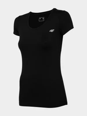 Produktbild von 4F TSDF002 Damen Funktions-T-Shirt Tiefschwarz Tiefschwarz S