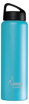 Thermoflasche 1000 ml, Edelstahl 18/8, doppelwandig, hellblau