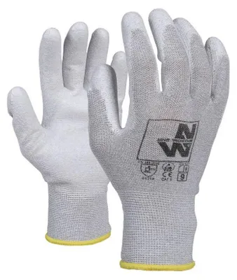 Image de Gants de Travail Broxa - Taille 9 - Blanc - Résistant et Confortable - D-Work