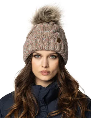 Produktbild von VIVISENCE Wintermütze Mit Bommel Damen Warmes Ideal Für Kalte Wintertage 7014, B