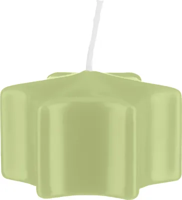 Produktbild von Sternkerzen Schwimmkerzen Kiwi Hellgrün 35 x Ø 60 mm, 16 Stück