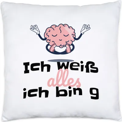 Produktbild von Ich Weiß Alles Ich Bin 9 Kissen Inkl. Füllung Geschenkidee 9. Geburtstag Humorvoll Sarkastisch