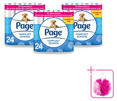 Imagen del producto de 3 rollos de papel higiénico completo, de 2 capas, en paquete económico