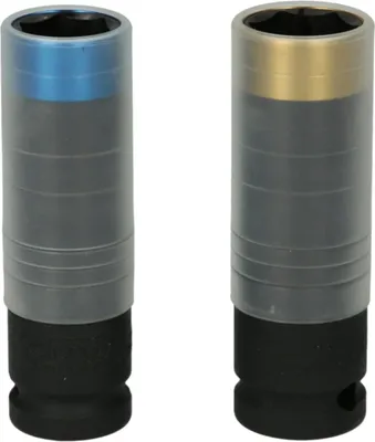 Produktbild von KS Tools Kraft-Stecknüsse SlimPOWER 2 Stk. Stahl 1/2"