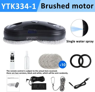 Produktbild von Fensterreinigungsroboter - YTK334-1 - Automatische Reinigung - Wassersprühfunktion Für Hohe Fenster - Große Flächen - Bürstenmotor - Fernbedienung, EU-Stecker