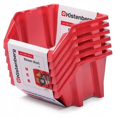 Produktbild von Kistenberg BINEER 22 Werkzeugbehälter Rot 6 Stück