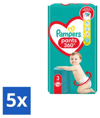 Produktbild von 5 x Pampers Pants Windelhosen Größe 3, 6-10 kg - Vorteilspackung - 5 Stücke
