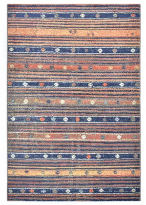 Obrázek produktu pro vidaXL Koberec modrý a oranžový 160 x 230 cm PP