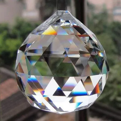 Productafbeelding van Petrichor helderkristal hangende bal feng-shui prisma's zonvanger raam decoratief geluk welvaart - Woondecoratie