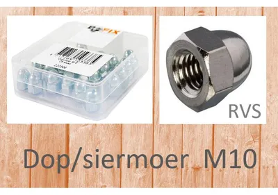 Produktbild von Bofix Dop Siermoer M10 Edelstahl (25st)