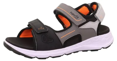 Produktbild von Superfit Criss Cross Kinderschuhe Jungen Sandalen Grau Freizeit