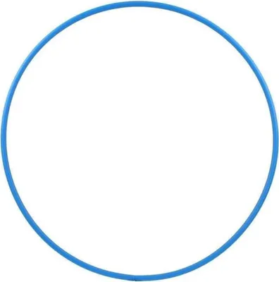 Produktbild von Hula Hoop Rohling, HDPE-20mm, BLAU, Durchmesser 80cm