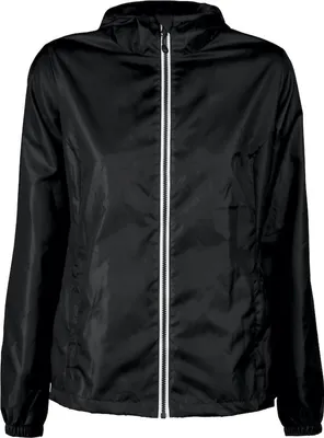 Produktbild von Fastplant Lady Windbreaker-Jacke Rot wasserabweisend mit gefütterter Kapuze