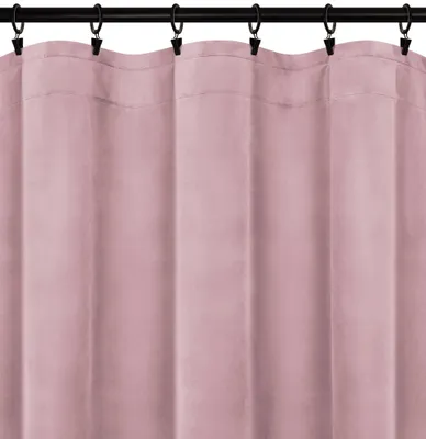 Produktbild von Vorhang aus Velours mit Kräuselband 140x230 cm Rosa Velvet Velours Blickdichte Gardine