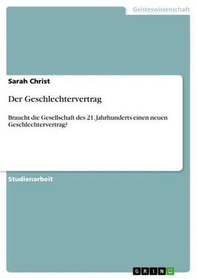 Zdjęcie produktu dla Der Geschlechtervertrag