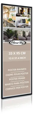 Produktbild von Poster-Rahmen 33 x 95cm schwarz - Rahmen