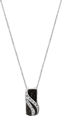 Produktbild von Celesta Silber Anhänger mit Kette 925 Silber rhodiniert 925/- Sterling Silber 45cm weiß Zirkonia weiß 500245529
