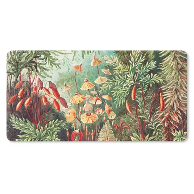 Produktbild von MuchoWow® Mauspad Mousepad Blumen - Kunst - Vintage - Natur - Botanisch 60x30 cm - Mousepads - Maus Mat - Pad - Mausunterlage - Nachhaltig