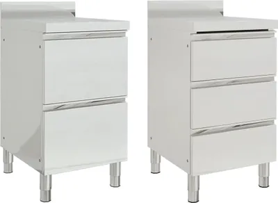 Zdjęcie produktu dla Szafki kuchenne komercyjne 2 szt. 50x60x96 cm Stal nierdzewna