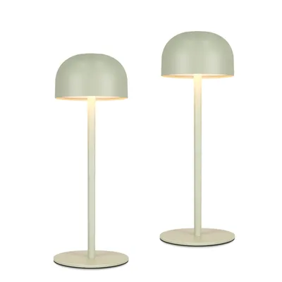 Produktbild von ZMH 2ER LED nachttischlampe Touch Dimmbar Tischleuchte Grün Kabellos USB Tischlampe Akku mit 3 Farbtemperaturen Aufladbar Höhenverstellbar