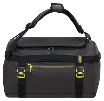 Produktbild von American Tourister Reisetasche Rucksack Urban Track Duffle / Backpack Coated 60L Black / Lime schwarz