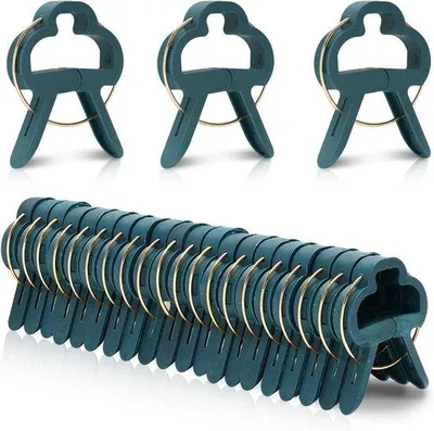 Produktbild von Famanu Pflanzenclips 50 Stück - Verstellbare Halter für Gemüse und Kletterpflanzen