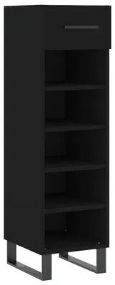 Obrázek produktu pro vidaXL Botník černý 30x35x105 cm Dřevěný materiál