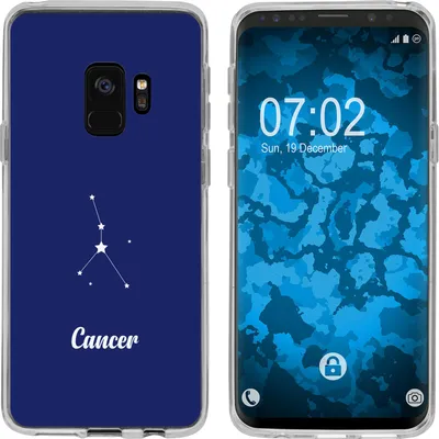 Produktbild von PhoneNatic Case kompatibel mit Samsung Galaxy S9 Silikon-Hülle SternzeichenCancer M3
