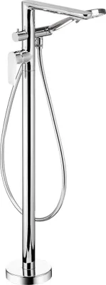 Produktbild von Wannenarmatur, freistehend, mit Duschset Chrom